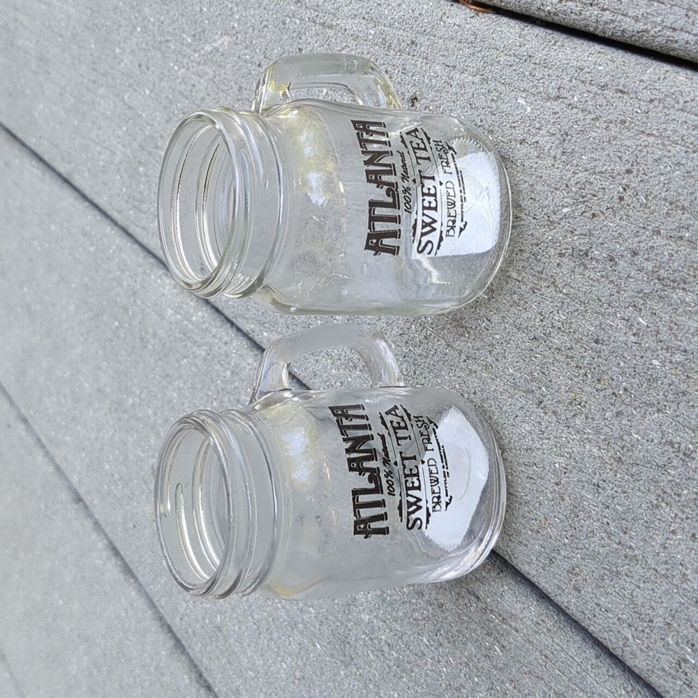 NWT Set of Atlanta Sweet Tea Mason Jar Shot Glasses